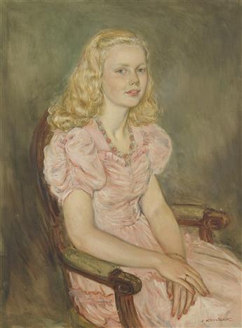 ELIASZ KANAREK Portrait of a Dorothea Vogel.